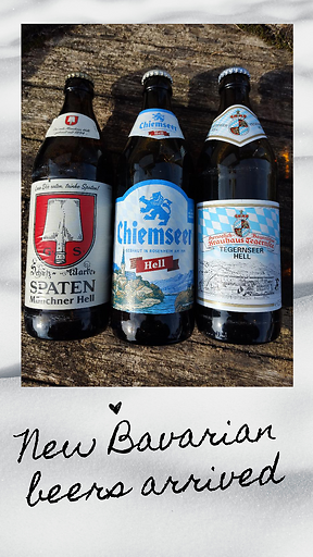 New bavarian beers available