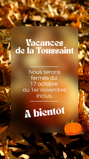 Vacances de la Toussaint